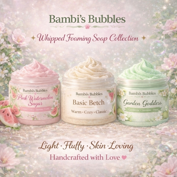 Hand Crafted Other - New! 4oz Hand Crafted Whipped Glycerin Foaming Soap Assorted Scents